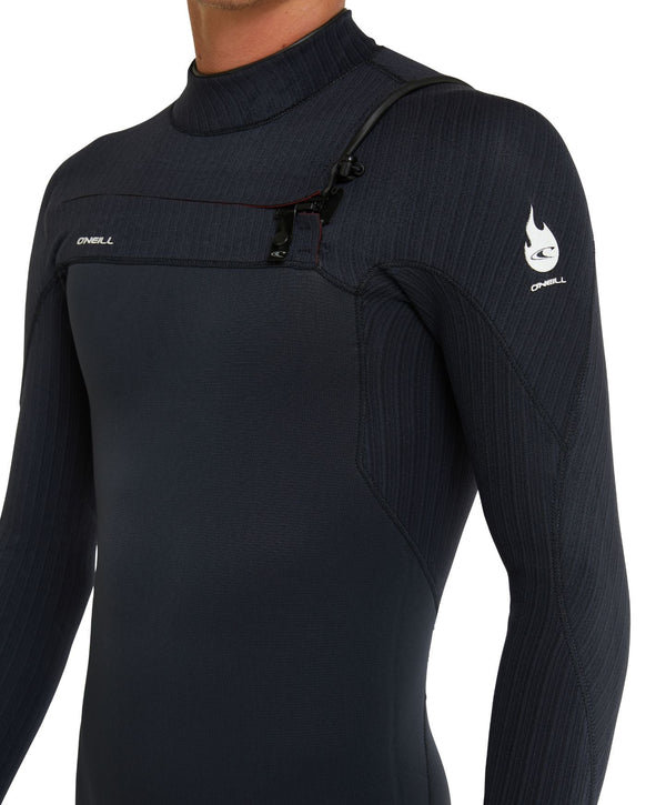 O'Neill HyperFire 3/2mm Steamer Chest Zip Wetsuit - Carbon