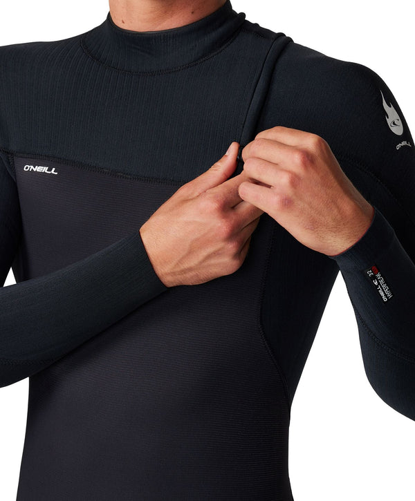 O'Neil HyperFire 3/2mm Steamer Zipperless Wetsuit - Black