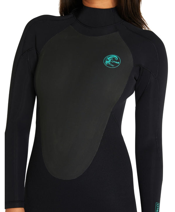 O'Neill Women's Focus 3/2mm Steamer Sealed Back Zip Wetsuit - Black