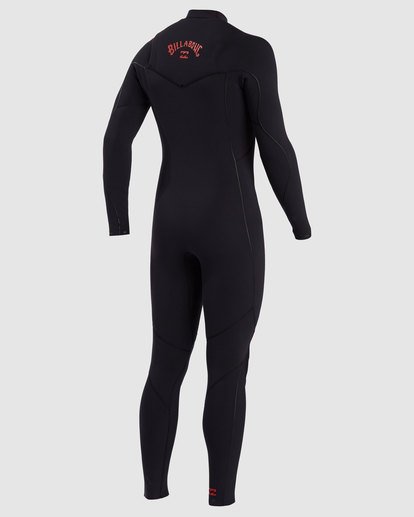 Billabong 3/2 Furnace Comp Chest Zip Fullsuit - Antique Black