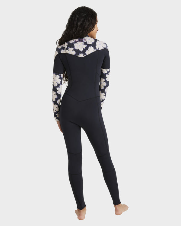 Girls 8-14 3/2mm Salty Dayz Natural Chest Zip Steamer Wetsuit