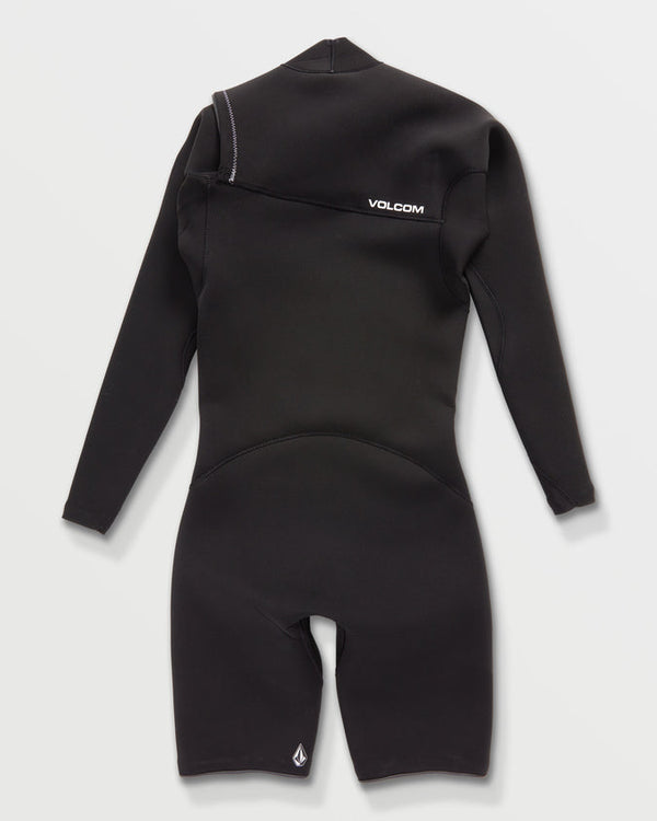 Volcom Modulator 2/2mm Long Sleeve Chest Zip Spring Wetsuit - Black