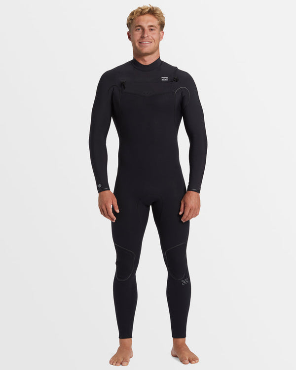 Billabong 3/2mm Furnace Natural Chest Zip Steamer Wetsuit
