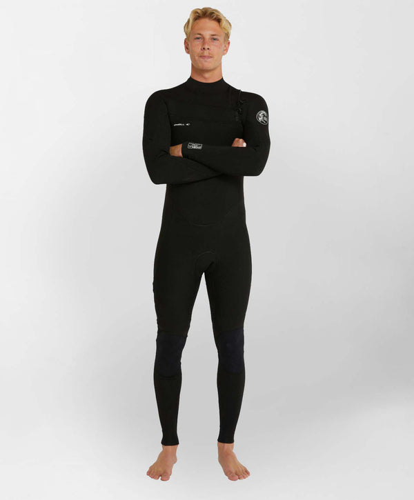 O'Neill Defender 3/2mm Steamer Chest Zip Wetsuit - Black