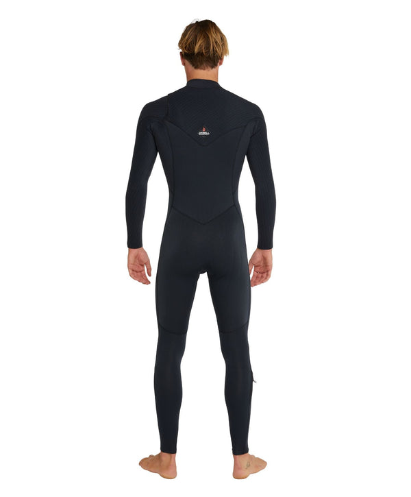 O'Neill HyperFire 3/2mm Steamer Chest Zip Wetsuit - Black