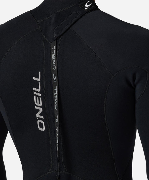 O'Neill Reactor 3/2mm GBS Steamer Back Zip Wetsuit - Black