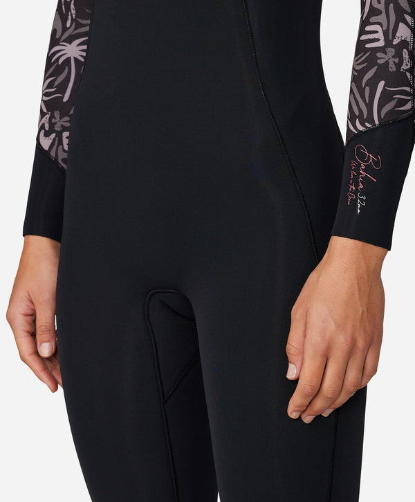 O'Neill Women's Bahia 3/2mm Steamer Chest Zip Wetsuit - Follow The Sun