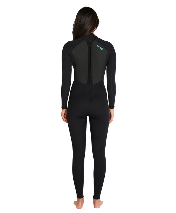 O'Neill Women's Focus 3/2mm Steamer Sealed Back Zip Wetsuit - Black