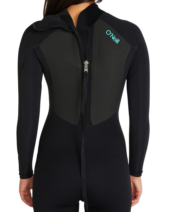 O'Neill Women's Focus 3/2mm Steamer Sealed Back Zip Wetsuit - Black