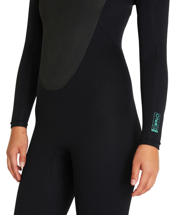 O'Neill Women's Focus 3/2mm Steamer Sealed Back Zip Wetsuit - Black
